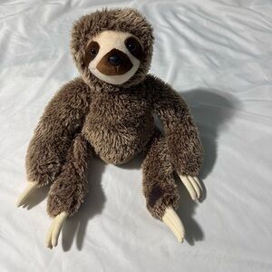 Aurora Destination Nation Sloth Plush – 12” – Brown – Velcro Paws